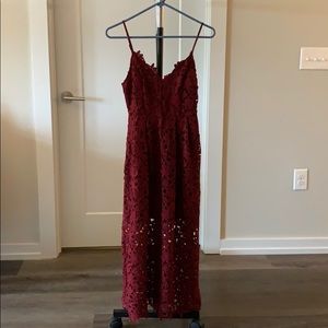 ASTR The Label Lace Midi Dress